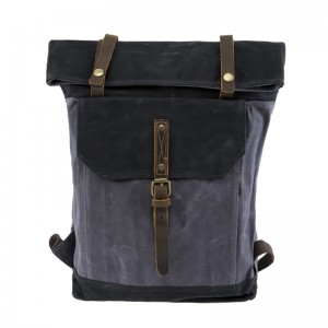 18SC-6776M Поръчна чанта с раница с естествена кожа, раница с много джобове за студенти от колежа